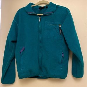 Vintage Patagonia teal full zip fleece teal 12